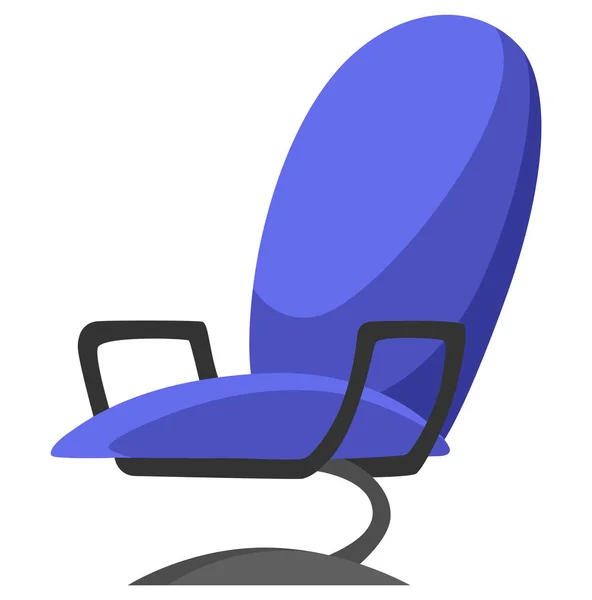 Kényelmes Divatos Fotel Szobaépítő Elem Puha Bútorok Pihenésre Kikapcsolódásra Rajzfilm — Stock Vector