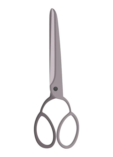 Scissor Icon Hand Drawn Professional Sharp Equipment Tailor Cutting Scissors — Stock Vector