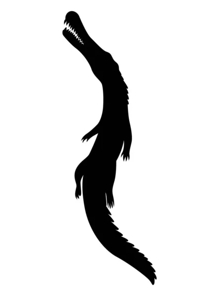 Силуэт Динозавров Значок Монстров Дино Форма Настоящего Животного Эскиз Доисторической — стоковый вектор