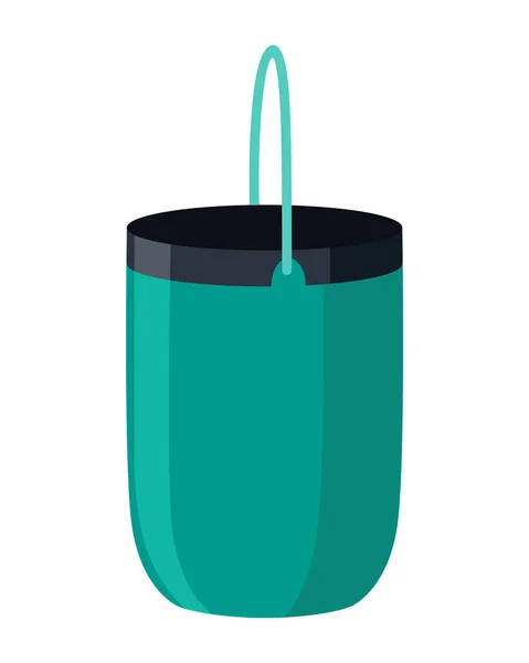 Bucket Bail Vector Cartoon Icon Pail Handle Plastic Household Equipment — Vector de stock