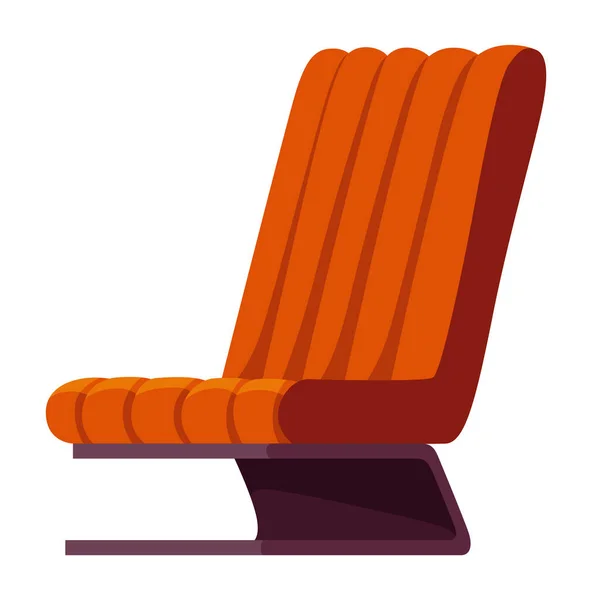 Kényelmes Divatos Fotel Szobaépítő Elem Puha Bútorok Pihenésre Kikapcsolódásra Rajzfilm — Stock Vector