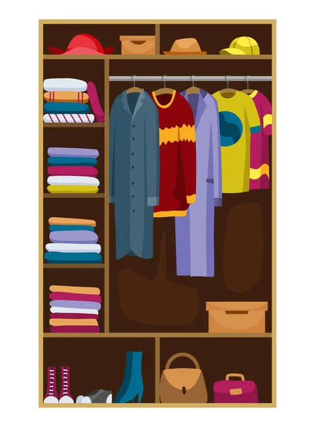 Man clothes and accessories collection - fashion wardrobe - vector icon  silhouette illustration Stock Vector