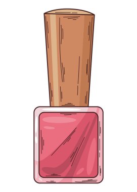 Çivi manikürü. Tırnak cilası. Pankart ya da kuaför kartviziti elementi, beyaz arka planda izole edilmiş manikürcü.