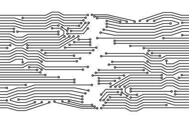 Elektronik pano. Yüksek teknoloji dijital veri bağlantı sistemi kavramı. Devre mühendisliği teknolojisi. Bilgisayar elektronik baskılı devre kartı mikro devre tasarımı.