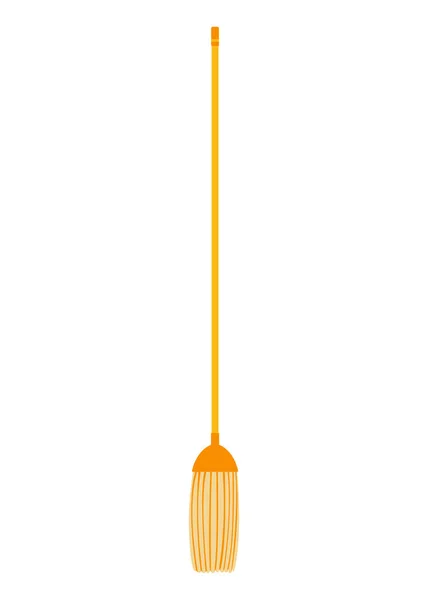 Broom Mop Icon Hygiene Handling Equipment Object Illustration Household Mop — Stockvector