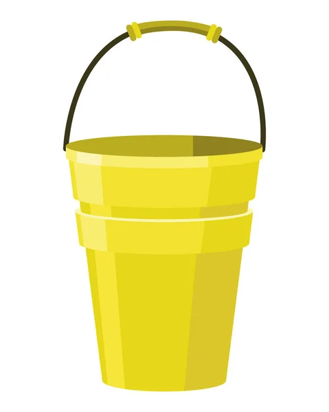 Bucket Bail Vector Cartoon Icon Pail Handle Plastic Household Equipment — стоковый вектор