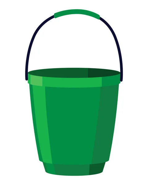 Bucket Bail Vector Cartoon Icon Pail Handle Plastic Household Equipment — Stockvector