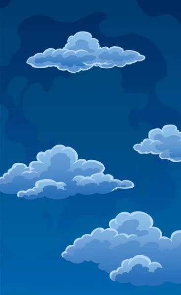 Ночь Облаками Экран Приложения Погоды Дизайн Мобильного Интерфейса Прогноз Погоды — стоковый вектор