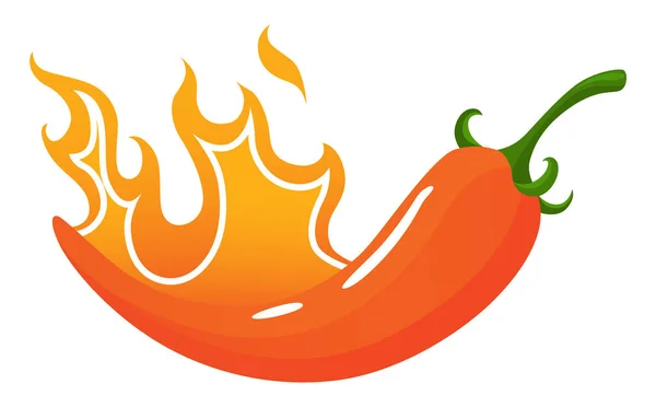 辣的水平 辣椒热图标与火焰和色彩评级的额外热 红辣椒酱或零食 — 图库矢量图片
