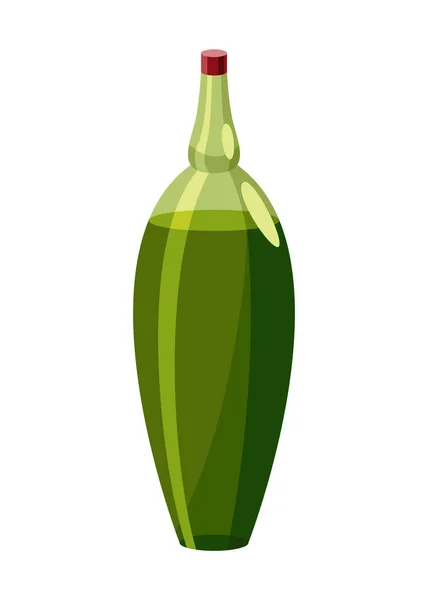 Plantaardige Olie Fles Kan Met Vitamine Olie Koken Biologisch Gezond — Stockvector