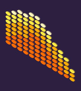 Isometric dalga grafiği. Renkli bilgi tasarımı. İş sunumu için tasarım ögesi, veri istatistikleri veya iniş sayfası. Analiz ve ui tasarım vektörü çizimi.
