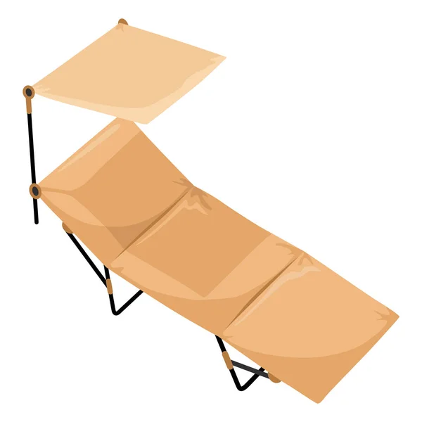 Camping Bed Folding Tourist Sleep Equipment Outdoor Travel Furniture Rest — ストックベクタ