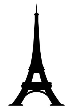 Eiffel Tower vector icon. World famous France tourist attraction symbol. International architectural monument isolated on white background.