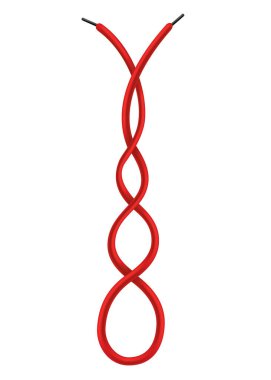 Kırmızı dantel ayakkabılar. Ayakkabı bağcıklarını bağlama planı. Bağcıklı ayakkabı bağcığı olan simge beyaz arkaplanda izole edilmiş. Dantel seçeneği, ayakkabıları bağlamak.