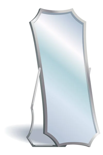 Εικονίδιο Καθρέφτη Δαπέδου Μεταλλικά Έπιπλα Σκελετού Διάδρομος Εσωτερικό Στοιχείο Σχεδιασμού — Διανυσματικό Αρχείο