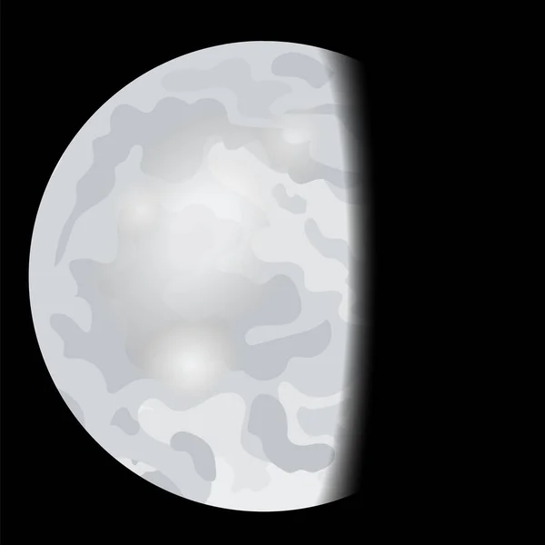 Lunar Phase Icon Lunar Eclipse Cycle Stage Shaped Celestial Hand — Stockový vektor