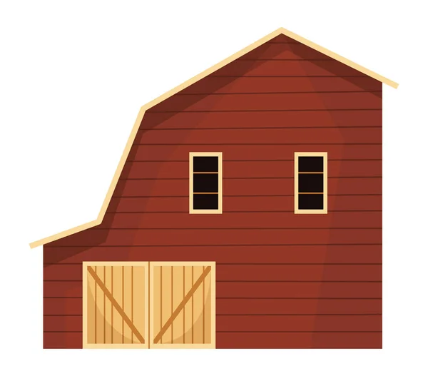 Cena de fazenda de pixel art com trator, celeiro, silo, moinho