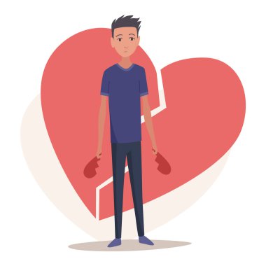 Depressed people. Depression. Sad man standing. Lonely teenager. Symbol of sorrow, sadness and mental disorder. Unhappy and stressed student.