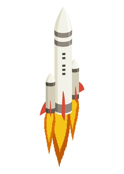 Space Element Isometric Spaceship Space Exploration Image Creative Element Color — Wektor stockowy