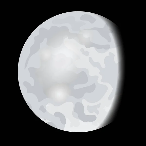 Значок Місячної Фази Місячний Етап Циклу Затемнення Круглої Форми Небесної — стоковий вектор