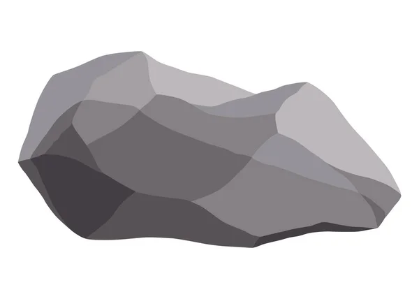 Kaya Taşları Dağ Enkazı Çakıl Gri Taş Çokgen Şekil Fosil — Stok Vektör