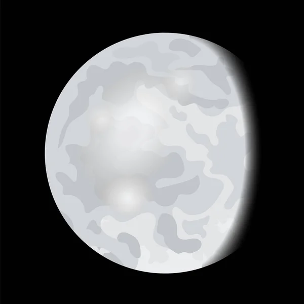 Lunar Phase Icon Lunar Eclipse Cycle Stage Shaped Celestial Hand — Stockový vektor
