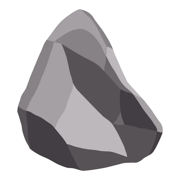 岩の石や山の破片 灰色の石 多角形の形 化石石の破片 ゲーム装飾要素 — ストックベクタ