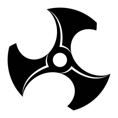 Pervane vida simgesi, motor veya motor görüntüsü. Havalandırma soğutucusu tipi. Vektör illüstrasyonu beyaz arkaplanda izole edildi.