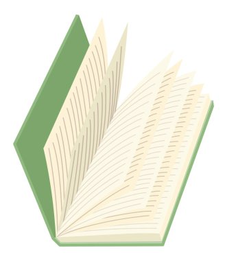 Defter ya da defter. Kitap severler için. Biraz daha kitap oku. Elle çizilmiş eğitici vektör çizimi. Düz tasarım tarzı. Kapalı kitap.