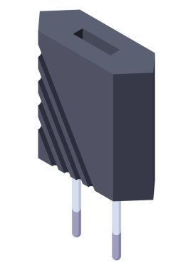 Şarj izometrik simgesi. USB prize tak. Cep telefonu şarj aleti, şarj ekipmanı. Beyaz arkaplanda izole edilmiş web tasarımı için vektör illüstrasyonu.