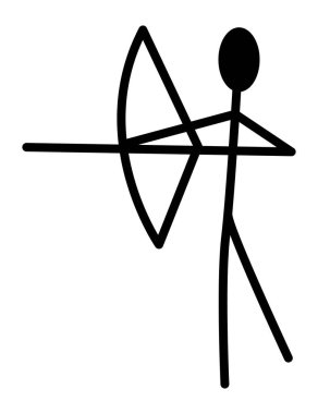 Tarih öncesi mağara resimleri. İlkel insanların eski çizimleri, taş devri sanatı. Antik tarih ve arkeoloji. İlkel mağara adamı skeci. Vektör Çizgi Film İllüstrasyonu.