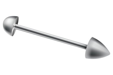 Delen mücevher ikonu. Vücut metalik aksesuarlar. Güzel dekorasyon, küpe. Modern şekil tasarımı. Beyaz arkaplanda vektör illüstrasyonu.