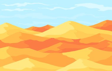 Dağlı çöl. Panoramik ve vahşi doğaya dışarıdan bir bakış. Manzara ve seyahat, seyahat ve Afrika, turizm teması.