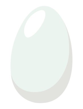 Haşlanmış yumurta ikonu çizimi. Yiyecek ile ilgili ikon. Basit vektör tasarımı düzenlenebilir. Omega-3 ürünü.