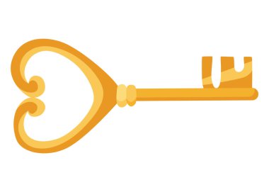 Anahtar oyun simgesi. Vektör karikatür oyunu ui sembolü. Rpg bilgisayar veya mobil oyun Gui.