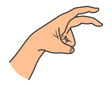 El hareketi. Avlanan hayvan kuklası. Işık gölgesi hayal gücü dahice. El oyunu, tiyatro kuklası. Vektör çizgi film illüstrasyonu.