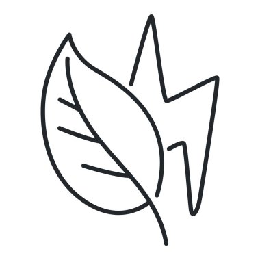 Ekoloji çizgisi sanat ikonu, doğa ve çevre. Koruma, gezegen bakımı, doğal geri dönüşüm gücü. Vektör ekoloji çizgisi çizimi.