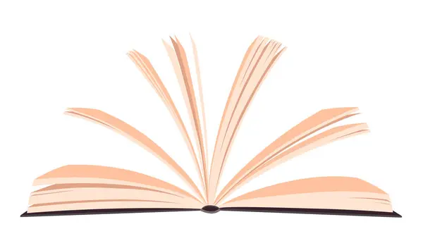 Символ Мудрости Книги Векторная Иллюстрация Дизайна Образовательных Литературных Элемент Дизайна — стоковый вектор