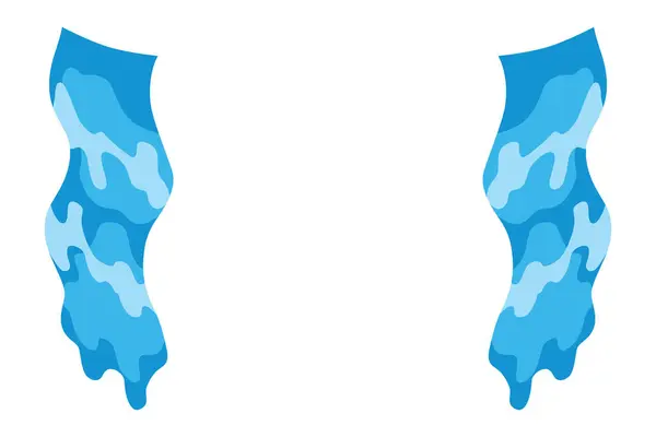 Иконка Слезоточивых Капель Потоки Скорби Слезоточивая Капля Плачущая Жидкость Падающие — стоковый вектор