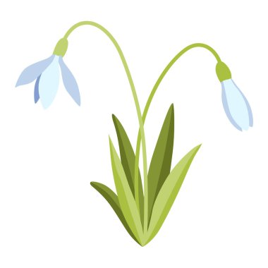 Bahar çiçeği ikonu. Suluboya içindeki çiçek elementi. Tebrik kartı ya da davetiye tasarlamak için sembol. Vektör illüstrasyonu.