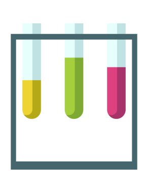 Kimyasal laboratuvar elementini araştıran bilim. Profesyonel bilimsel araştırma çalışması. Moleküler mühendislik vektör kavramı. Modern bilimsel veya kimya sınıfı iç tasarım sembolü.