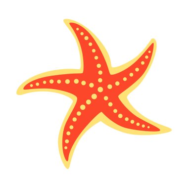 Korsan masa oyunu unsuru, deniz ürünü. Oyun veya illüstrasyon oluşturmak için tasarım ögesi. Fantezi alanı öğeleri. Vektör karikatür renkli el çizimi illüstrasyon.