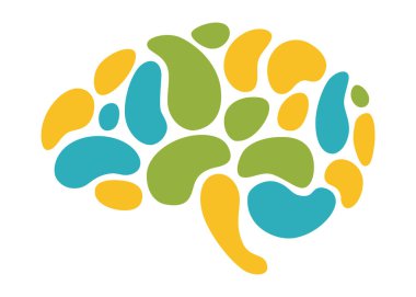 İnsan beyni ikonu. Yaratılış ve fikir kavramı öğesi. Bilimsel yenilik, makine öğrenimi, ai veya yeni teknoloji gelişimi. İnsan beyin sağlığı girişimiName.