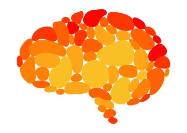 İnsan beyni ikonu. Yaratılış ve fikir kavramı öğesi. Bilimsel yenilik, makine öğrenimi, ai veya yeni teknoloji gelişimi. İnsan beyin sağlığı girişimiName.