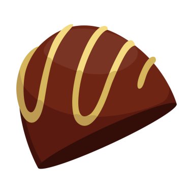 Koyu çikolata ikonunun gerçekçi çikolata parçası. Bir parça kakao ya da kare çikolatalı şeker. Beyaz arka planda izole edilmiş yiyecek..