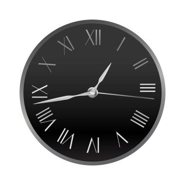 Klasik tasarımda mekanik saat. Gerçekçi duvar gözlemi, beyaz arka planda lüks moda objesi. Zarif iş kronografı.