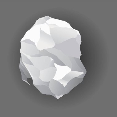 Buruşmuş kağıt topları ikonu. Belgede hata veya kırışık sayfada gerçekçilik. Gerçekçi çöp, kötü fikir sembolü. Beyin fırtınasından sonra ezilmiş kağıt. Gri arkaplanda izole edilmiş vektör illüstrasyonu.