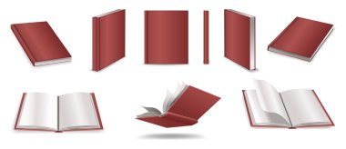 Gerçekçi kitaplar. Öğrenme ya da eğitim konsepti. Kitapların ya da defterlerin farklı tasarımı. Kitap okuyarak, öğrenerek ve kitaplarla eğitim alarak. Daha fazla kitap oku.