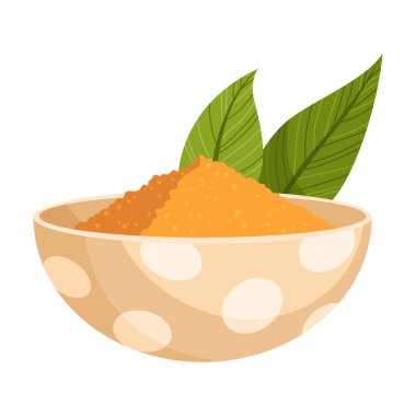 Zerdeçal kökü, ikon. Doğal aroma, bitkisel baharat, elle çizilmiş çizim çizimi. Detoks gıda malzemesi. Vektör illüstrasyonu beyaz arkaplanda izole edildi.