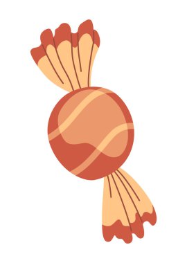 Fotoğraf albümü için dekoratif unsur. - Şeker. Hafızan iyiymiş. Çizgi film tarzında vektör illüstrasyonu.